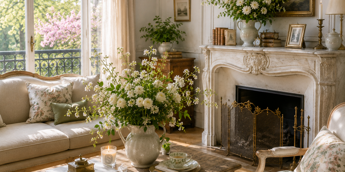 How I Decorate My Home for Spring: A Simple Seasonal Refresh with Linen, Flowers & Natural Textures